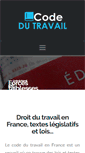 Mobile Screenshot of code-du-travail.fr